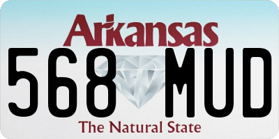 AR license plate 568MUD