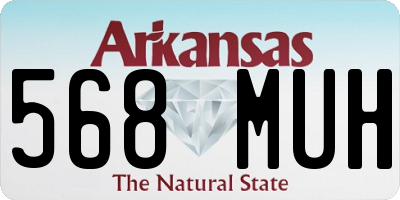 AR license plate 568MUH