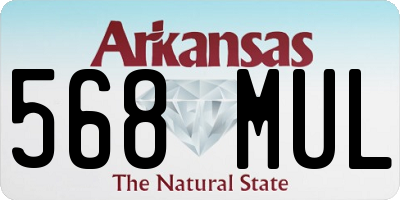 AR license plate 568MUL