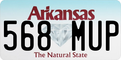 AR license plate 568MUP