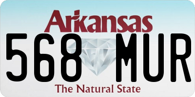 AR license plate 568MUR