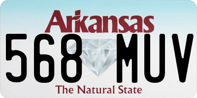 AR license plate 568MUV