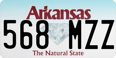 AR license plate 568MZZ