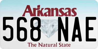AR license plate 568NAE