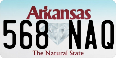 AR license plate 568NAQ