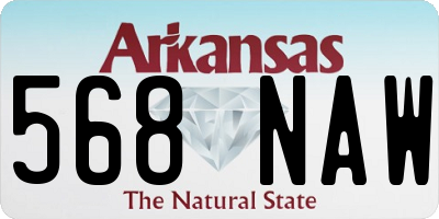AR license plate 568NAW