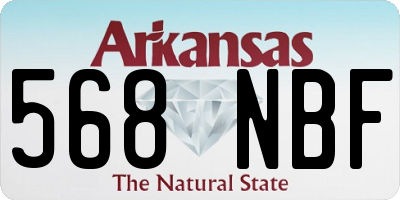 AR license plate 568NBF