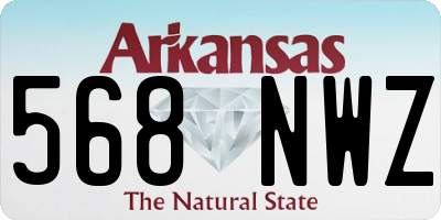AR license plate 568NWZ