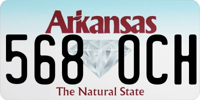 AR license plate 568OCH