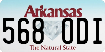 AR license plate 568ODI