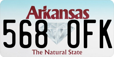 AR license plate 568OFK
