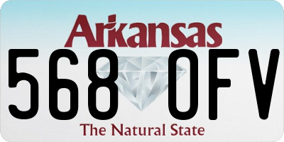 AR license plate 568OFV