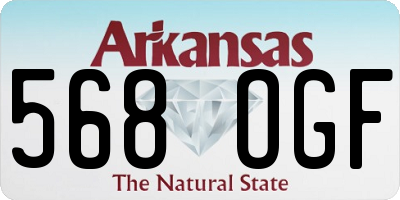 AR license plate 568OGF