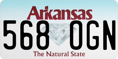 AR license plate 568OGN
