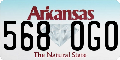 AR license plate 568OGO