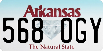AR license plate 568OGY