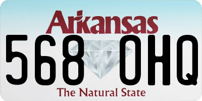 AR license plate 568OHQ