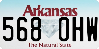 AR license plate 568OHW