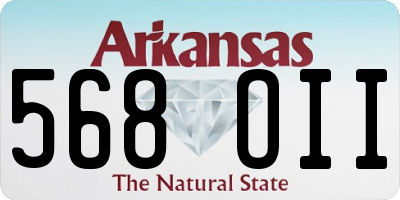 AR license plate 568OII
