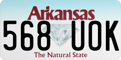 AR license plate 568UOK