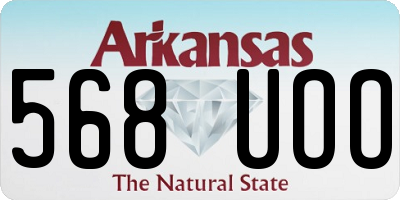 AR license plate 568UOO