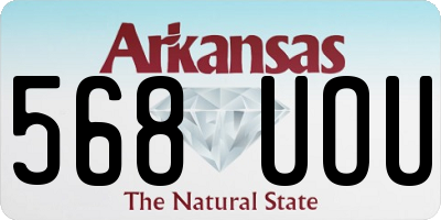 AR license plate 568UOU