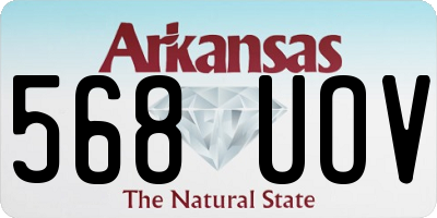 AR license plate 568UOV
