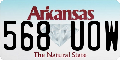 AR license plate 568UOW