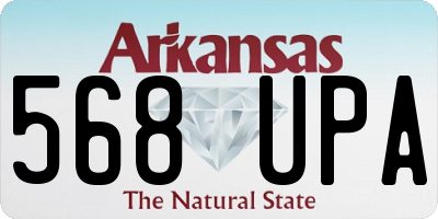 AR license plate 568UPA