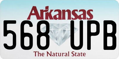 AR license plate 568UPB