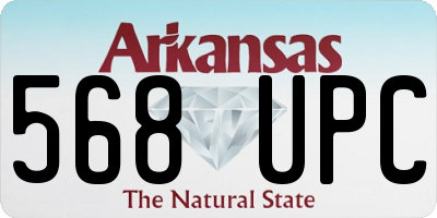 AR license plate 568UPC