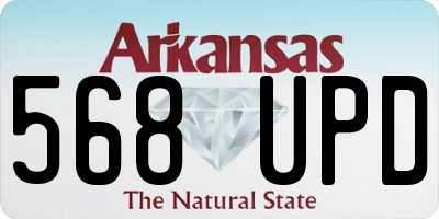 AR license plate 568UPD