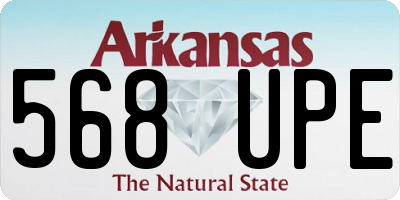 AR license plate 568UPE
