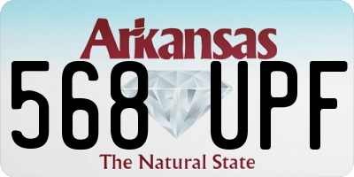 AR license plate 568UPF