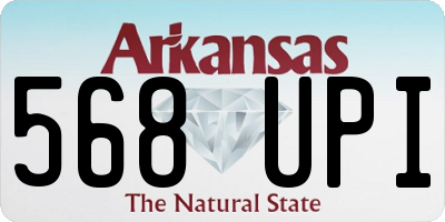 AR license plate 568UPI