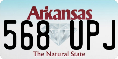 AR license plate 568UPJ
