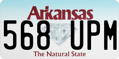 AR license plate 568UPM