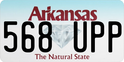 AR license plate 568UPP