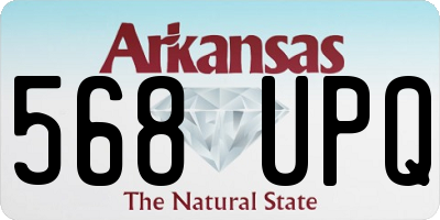 AR license plate 568UPQ