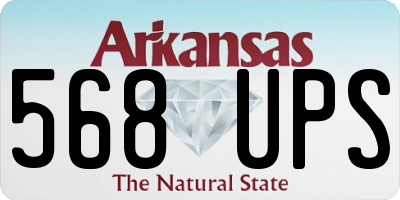 AR license plate 568UPS