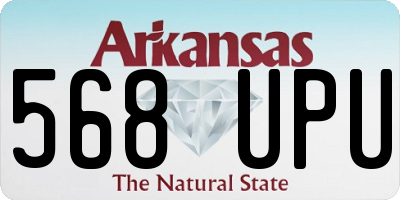 AR license plate 568UPU
