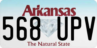 AR license plate 568UPV