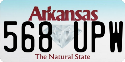 AR license plate 568UPW