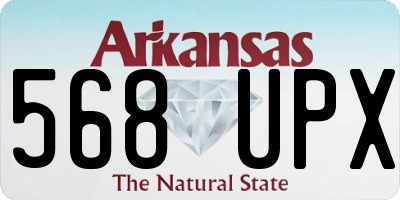 AR license plate 568UPX
