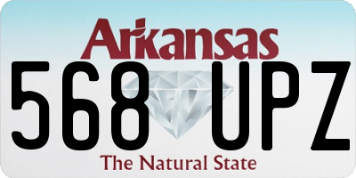 AR license plate 568UPZ