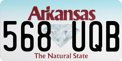 AR license plate 568UQB