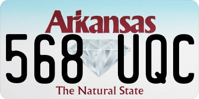 AR license plate 568UQC