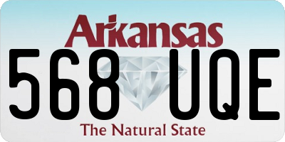 AR license plate 568UQE