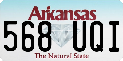 AR license plate 568UQI