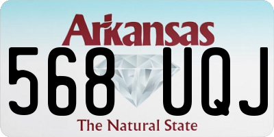 AR license plate 568UQJ